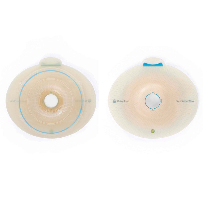 SenSura Mio Flex Convex Light Ostomy Barrier, 25 mm Stoma Opening, Red Match (Box of 5)