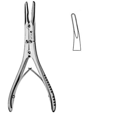 Sklar Boehler Rongeur - 6", Curved, 3mm - 40-4264