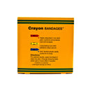 ASO Kid Design (Assorted Crayon) Adhesive Strip, 3/4 x 3 Inch (Case of 1200)