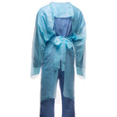 Protective Procedure Gown X-Large Blue NonSterile Not Rated Disposable (Case of 75) 