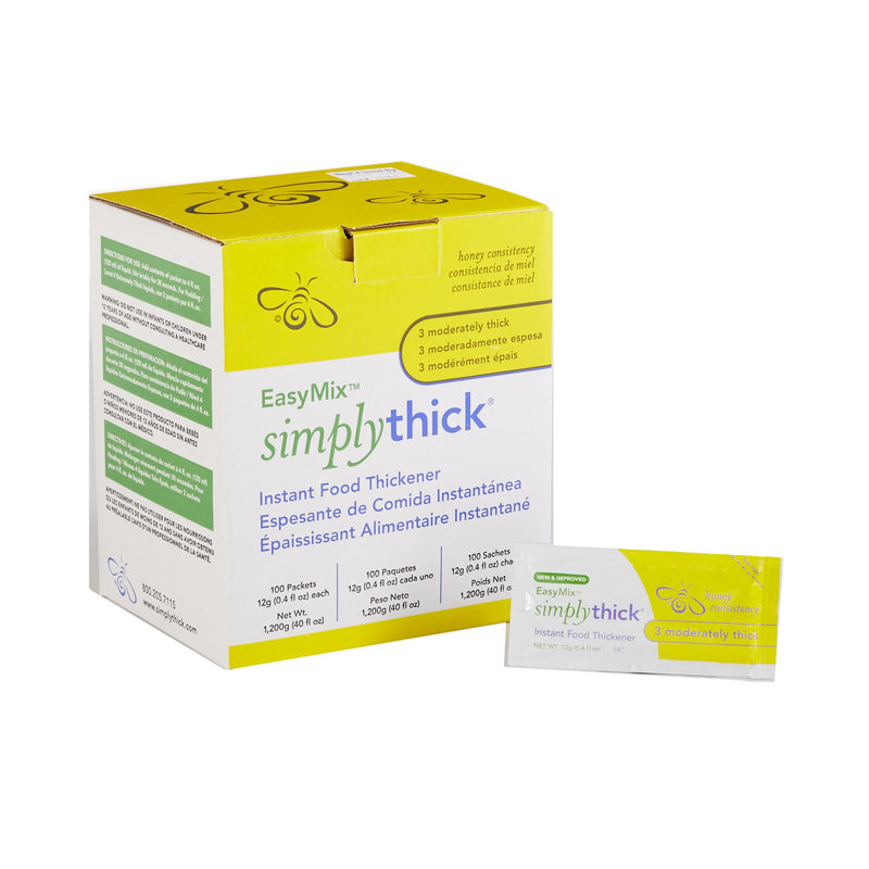 EasyMix SimplyThick Food Thickener, Honey Consistency (Box of 100)