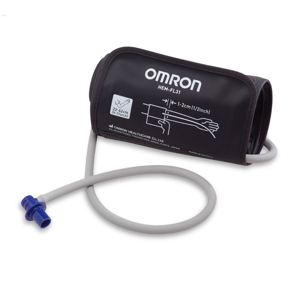 Emerson Healthcare Reusable Blood Pressure Cuff Omron 23 to 45 cm Arm Nylon Cuff Wide Range Adult Cuff 