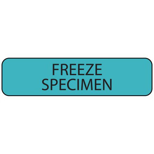 Pre-Printed Label MedVision Laboratory Use Blue Paper FREEZE SPECIMEN Black Temperature Control 5/16 X 1-1/4 Inch (Roll of 760)