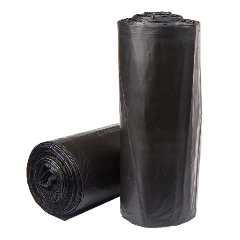 McKesson Extra Heavy Duty Plus Trash Can Liners, Black, 45-gallon Capacity (Case of 150)