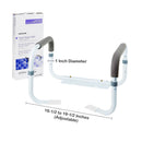 McKesson Toilet Safety Rail, White Steel, Width-Adjustable (Case of 2)