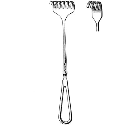 Sklar Volkman Retractor (USA) - 8-1/2", Blunt, 3 Prongs - 60-5503