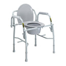 McKesson Non-Folding Steel Frame Commode Chair, 13.75 in. Seat Width (Case)