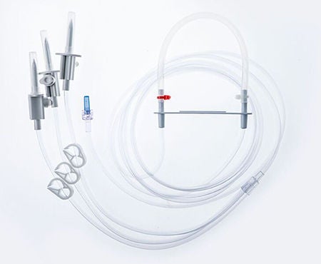 IV Pump Set PharmAssist Pump Without Filter 132 Inch Tubing Solution (Case of 25)