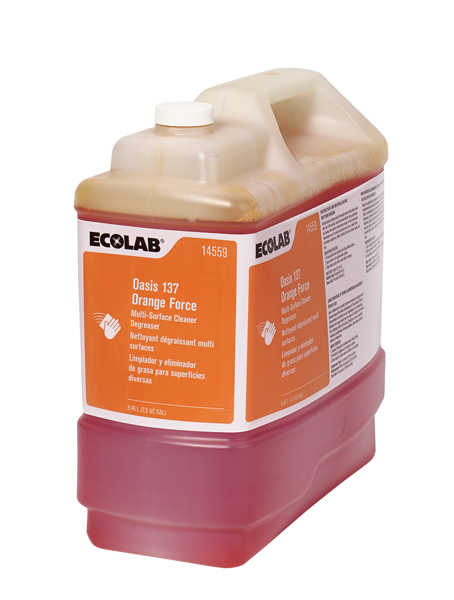Ecolab Oasis 137 Orange Force Surface Cleaner / Degreaser 