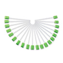 Sage Products Toothette Plus Oral Swabsticks Foam Tip, Green, 6 Inch (800/CS) 