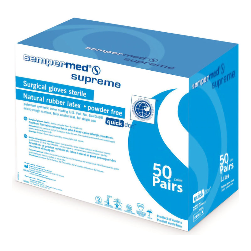 Harps USA Inc Sempermed Supreme Latex Surgical Glove, Size 7.5, Ivory (300/CS)