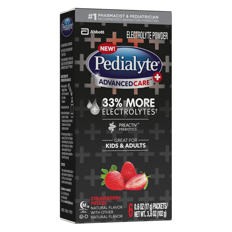 Abbott Nutrition Oral Electrolyte Solution Pedialyte AdvancedCare Plus Strawberry Freeze Flavor 0.6 oz. (36/CS) 