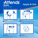 Attends Stretch Briefs, Medium / Regular (Case of 96)