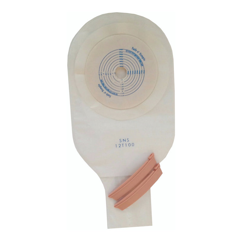 Safe n' Simple One-Piece Transparent Ostomy Pouch, 12-Inch Length (Case of 80)