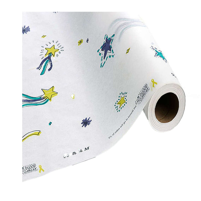 Graham Medical Products Stars of Hope Crepe Table Paper, 21 Inch x 125 Foot, White (12/CS)