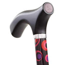 Mabis Healthcare Switch Sticks Folding Cane, Circle Print, 32 to 37 Inch Height 