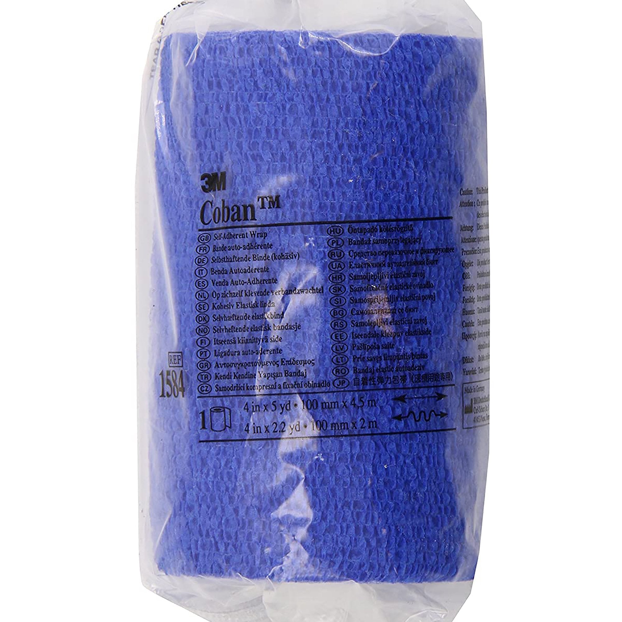 Solventum Corporation 3M Coban Self-adherent Closure Cohesive Bandage, 4 Inch x 5 Yard (18/CS) 