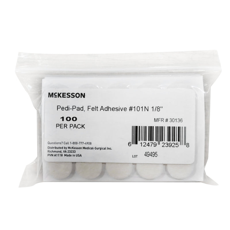 McKesson Pedi-Pad Protective Pad, Narrow (Case of 2000)