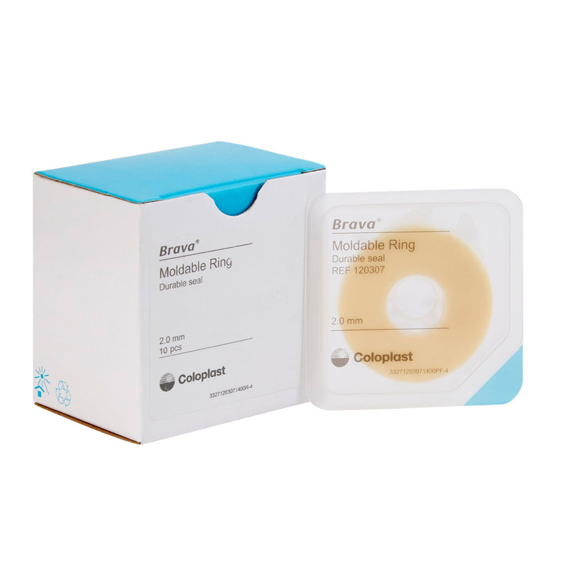 Brava Moldable Ostomy Ring 2-mm Thick, 2-inch Diameter, Moldable, Alcohol-Free (Box of 10)