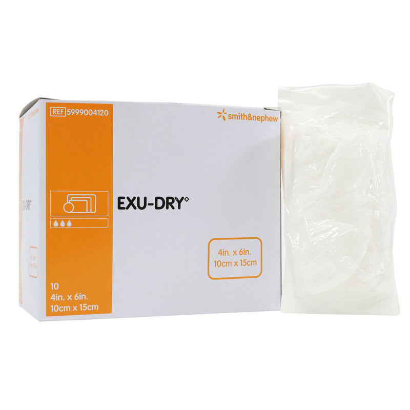 Smith & Nephew Exu-Dry Anti-Shear Super Absorbent Dressing, 4 x 6 inch (Case of 120)