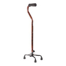 Mabis Healthcare DMI Adjustable Quad Cane, Copper Swirl 