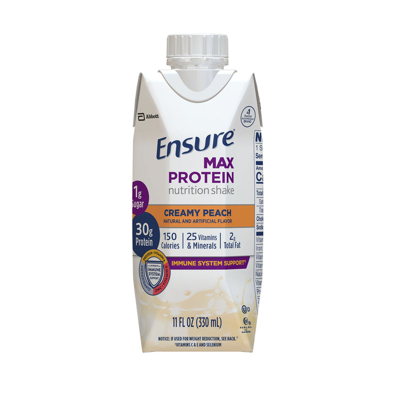 Ensure Max Protein Nutrition Shake, Peach, 11-ounce carton (Case of 12)