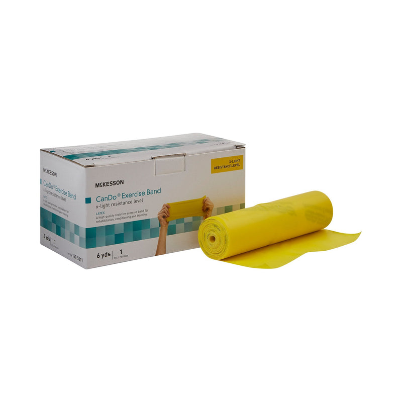McKesson Brand McKesson Exercise Resistance Band, Yellow, 5" x 6 Yard, Extra-Light Resistance 