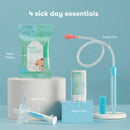 frida baby Sick Day Prep Kit, NoseFrida + Filters, Accu-Dose, Wipes & Vapor Rub