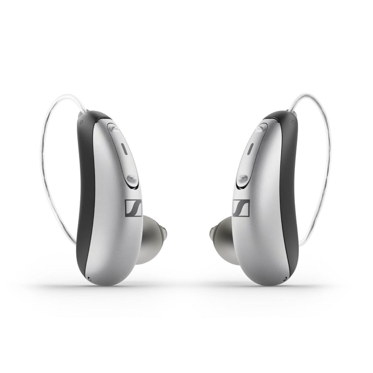 Sennheiser All-Day Clear OTC Hearing Aid, Silver/Black (Case of 6 Boxes)