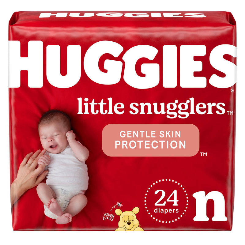 Huggies Little Snugglers Diaper, Newborn (Case of 12 Packs)