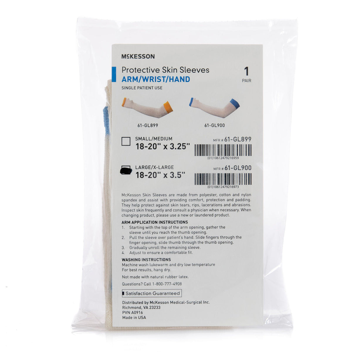 Arm Sleeve McKesson Large / X-Large (Case of 12 Pairs)