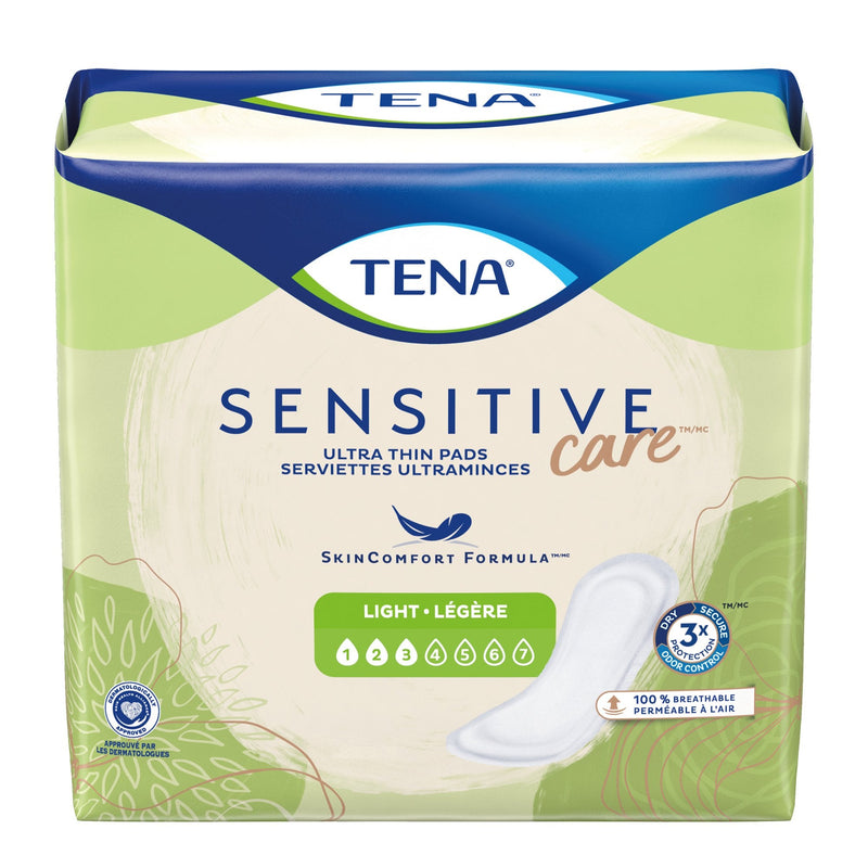 Essity HMS North America Inc Tena Sensitive Care Ultra Thin Light Regular Bladder Control Pad, 9-Inch Length (180/CS) 