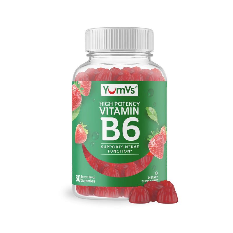 YumVs Vitamin B-6 High Potency Gummies, Berry Flavor (Case of 720)