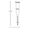 McKesson Underarm Crutches for Children 4'6" – 5'2" (Case of 8 Pairs)