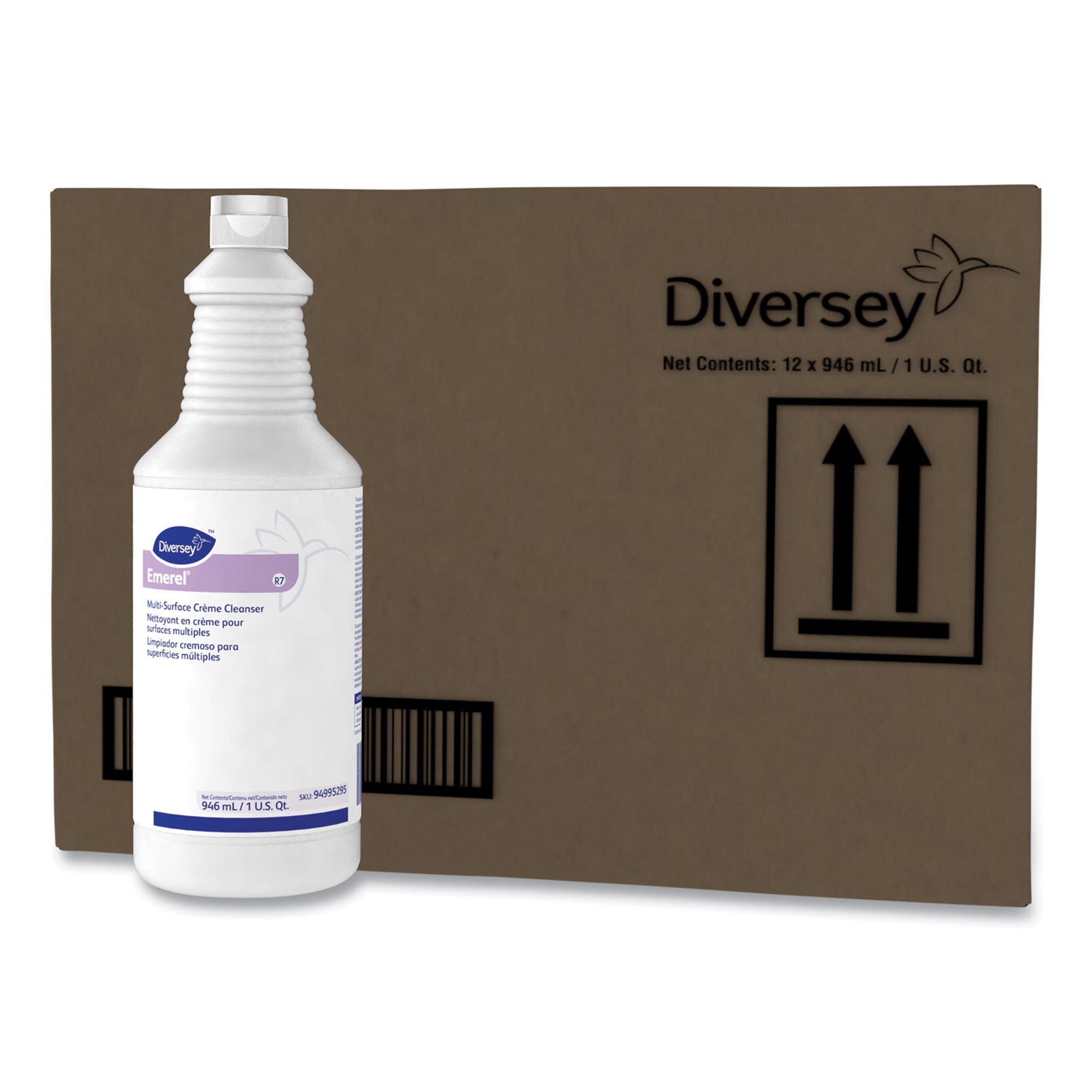 Surface Cleaner Diversey Emerel Acid Based Manual Pour Cream 32 oz. Bottle Fresh Scent NonSterile (Case of 12)