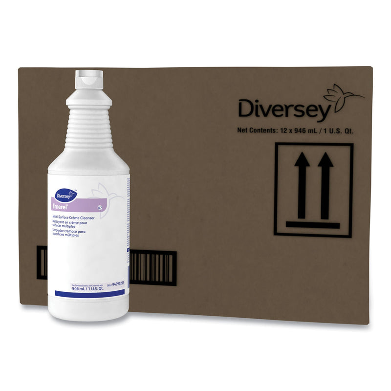 Surface Cleaner Diversey Emerel Acid Based Manual Pour Cream 32 oz. Bottle Fresh Scent NonSterile (Case of 12)