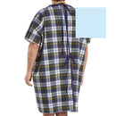 Salk Inc TieBack Patient Exam Gown, Blue 