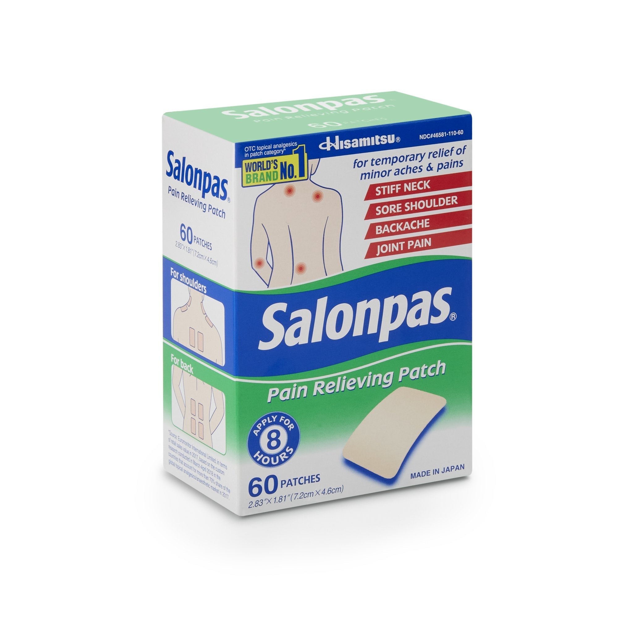 Emerson Healthcare Salonpas Pain Relieving Patches (60/BX) 