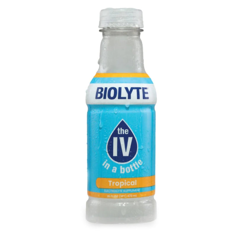 APC Inc Biolyte the IV in a Bottle Electrolyte Hydration Drink Tropical Flavor, 16 oz. (12/CS)
