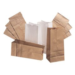 Essendant Co/United Stationers White Paper Bag, 5 x 3.13 x 9.75 Inch (500/PK) 