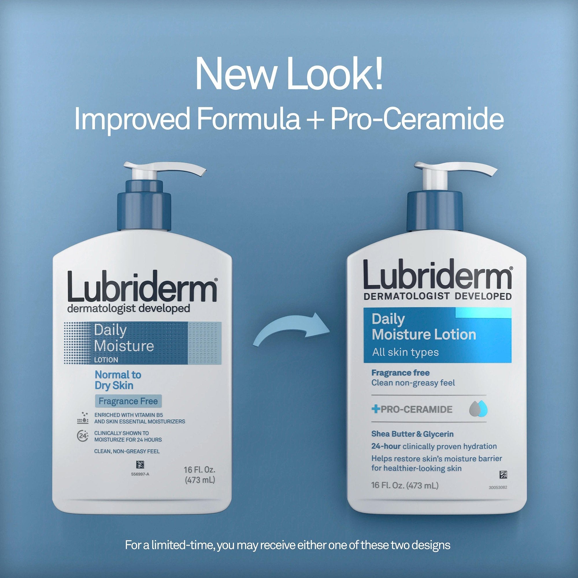 Kenvue Brands LLC Lubriderm Daily Moisture Lotion, 16-ounce Pump Bottle (12/CS) 