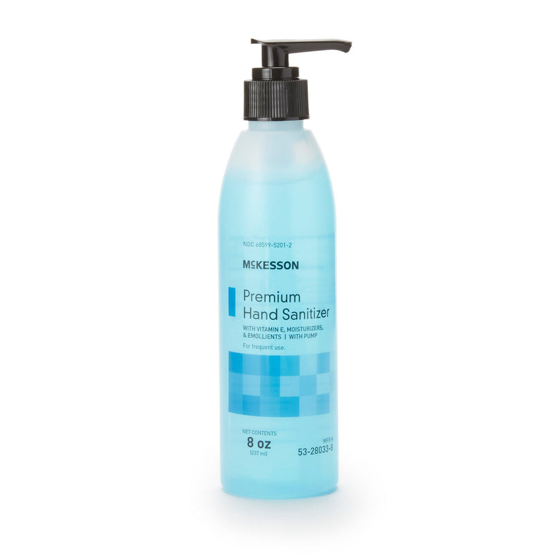 McKesson Premium Hand Sanitizer, 70% Alcohol Gel, 8 oz Bottle, Summer Rain Scent (Case of 24)