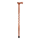 Brazos Twisted Assorted Hardwoods Cane with T-Handle, 34-Inch Height (Each)