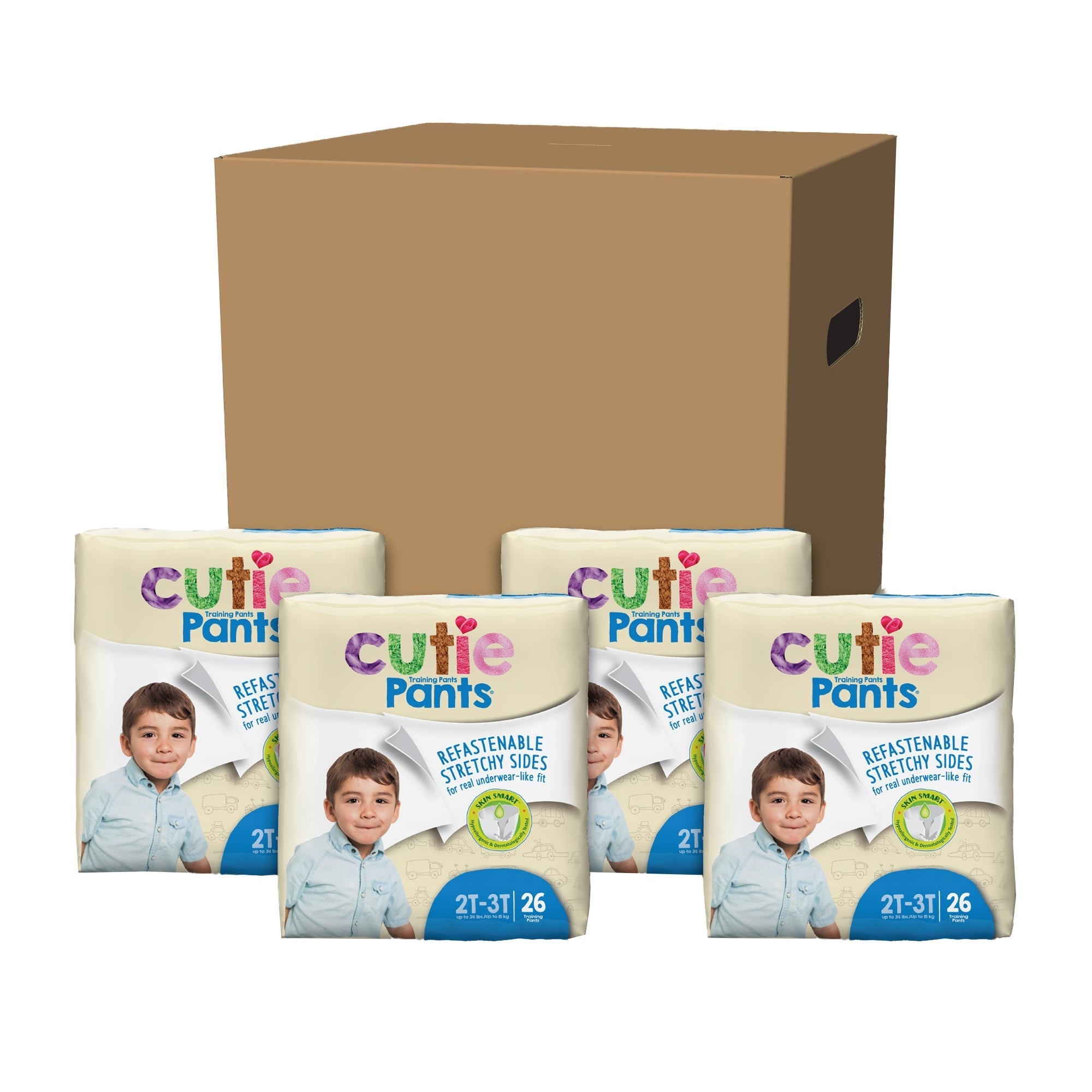 First Quality Products LLC Cutie Pants Training Pants, 2T to 3T (104/CS) 