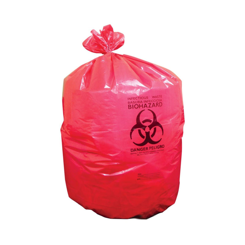 Biohazard Waste Bag, 40 – 45 gallon Capacity, 40 x 46 Inch (Case of 200)
