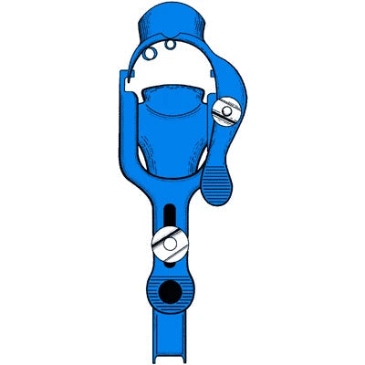Sklar Blue Electrosurgical Graves Vaginal Speculum - Medium, Wide View, with Loops - 91-5080 