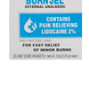 Water Jel Burn Jel Lidocaine Burn Relief (25/BX)