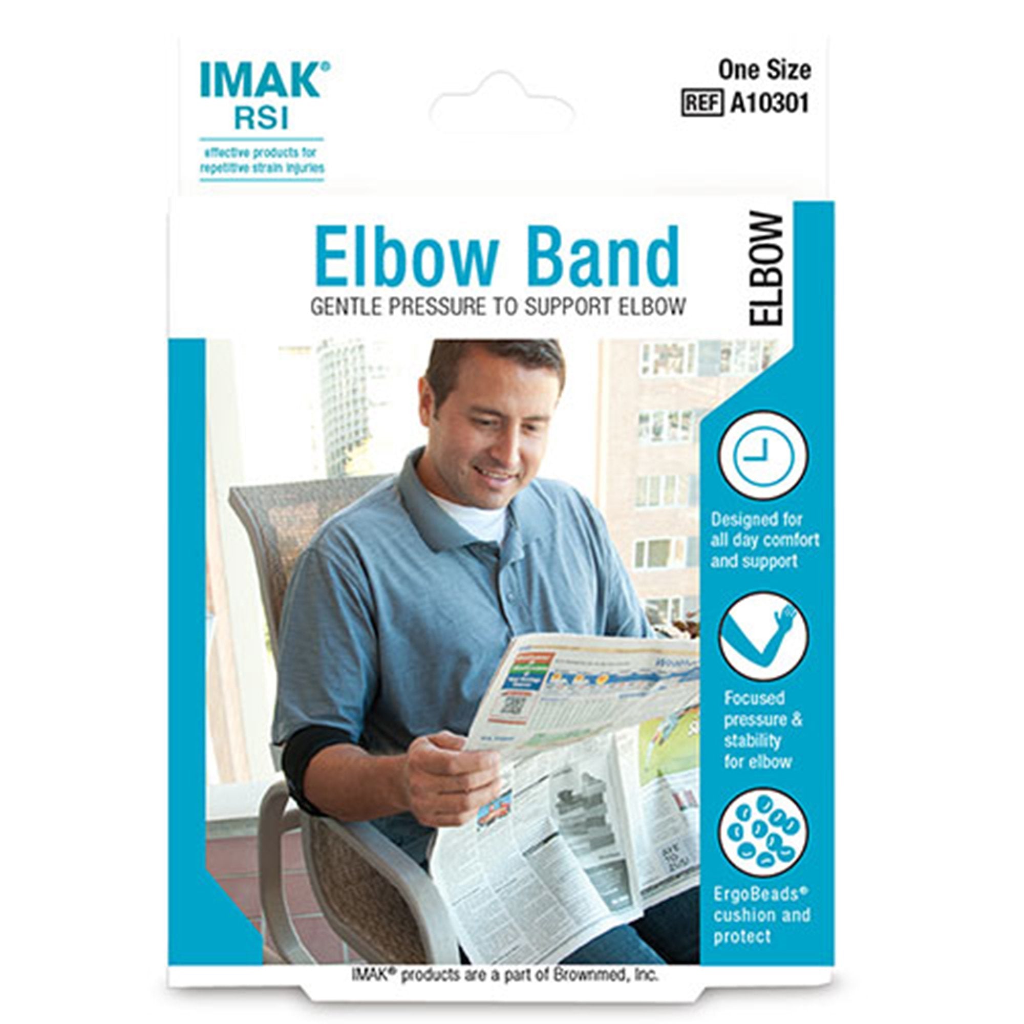 Brownmed IMAK RSI Elbow Band, One Size Fits Most 