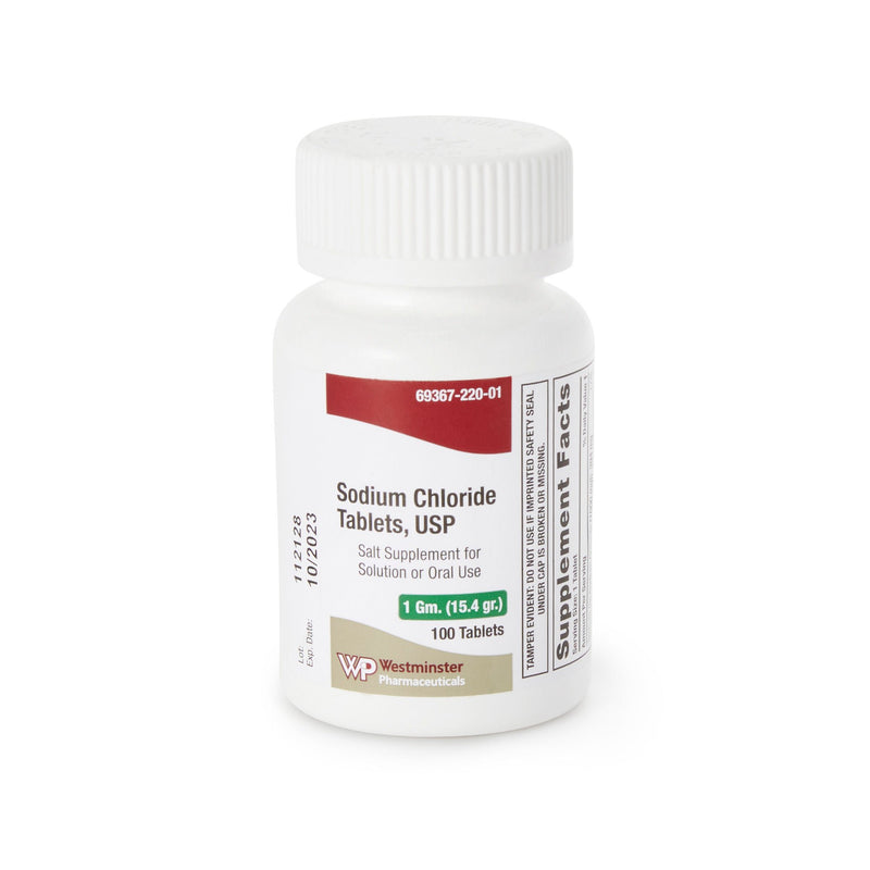 Westminster Pharmaceuticals Sodium Chloride Supplement (Bottle of 100)