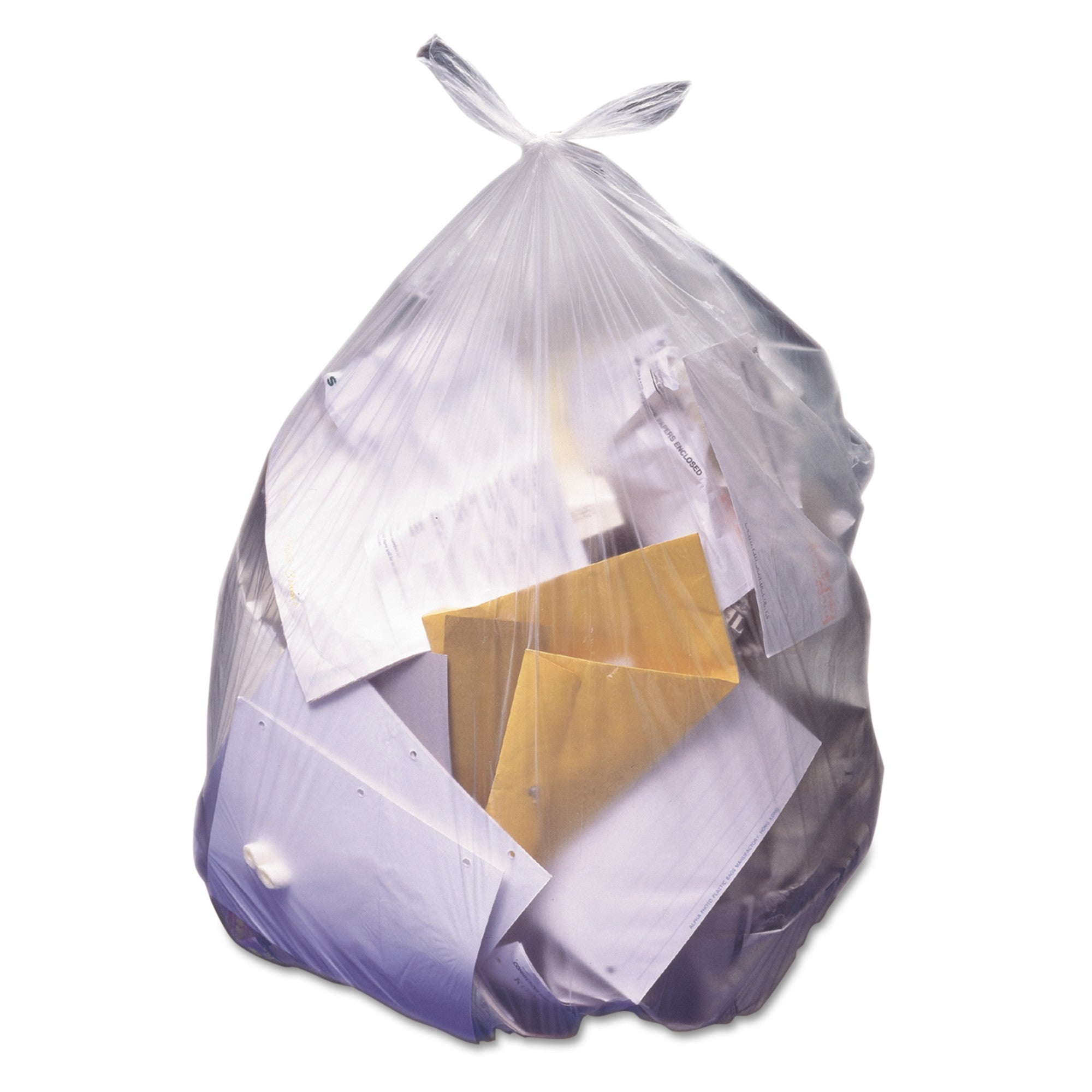 Essendant Co/United Stationers Heritage Standard High Density Trash Bag, Colorless, 45-gallon Capacity (250/CS) 